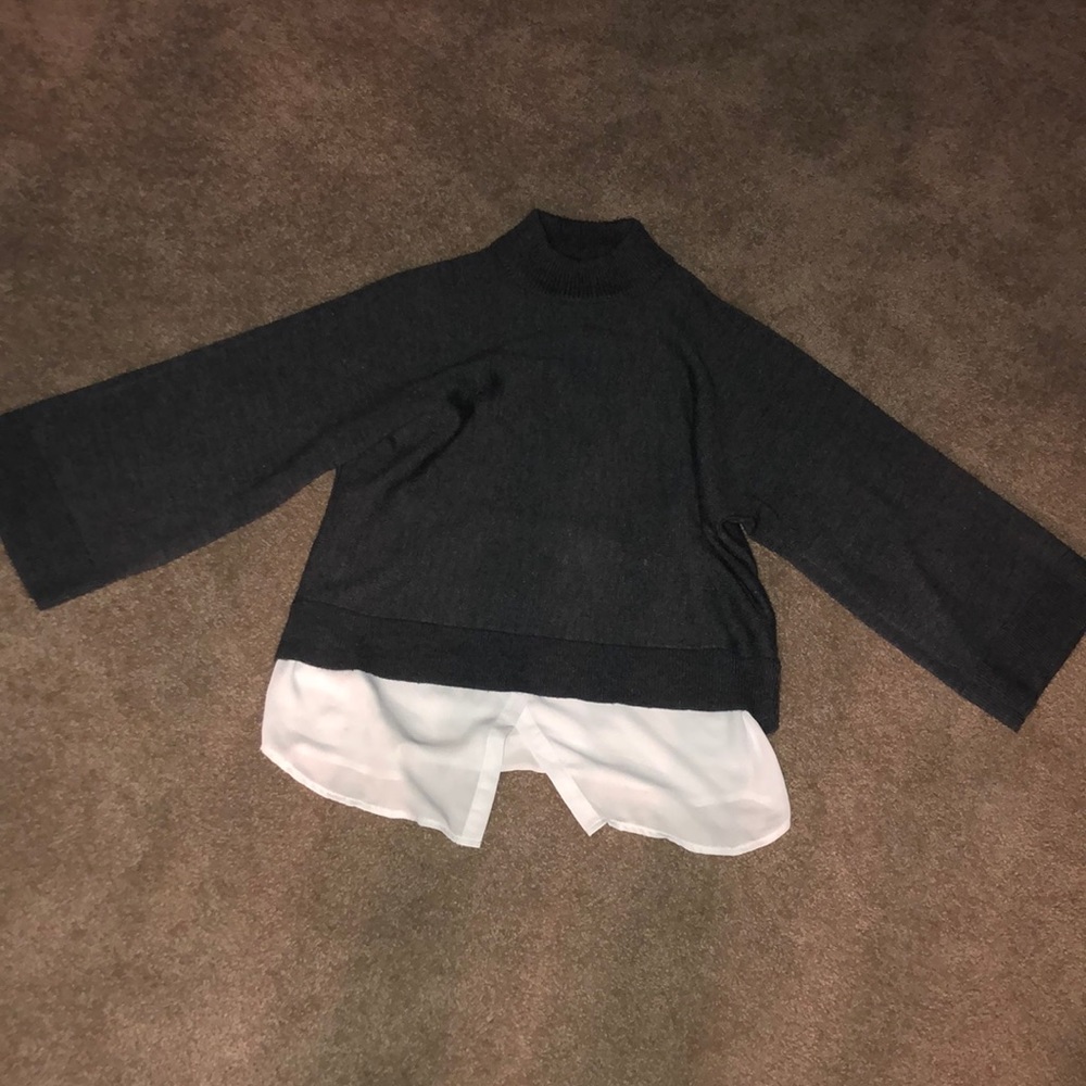 Turtle neck with sheer attached cami